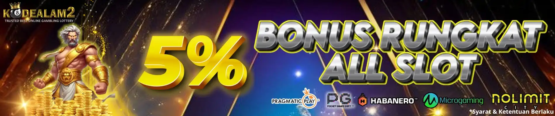 PROMO BONUS RUNGKAT 5%